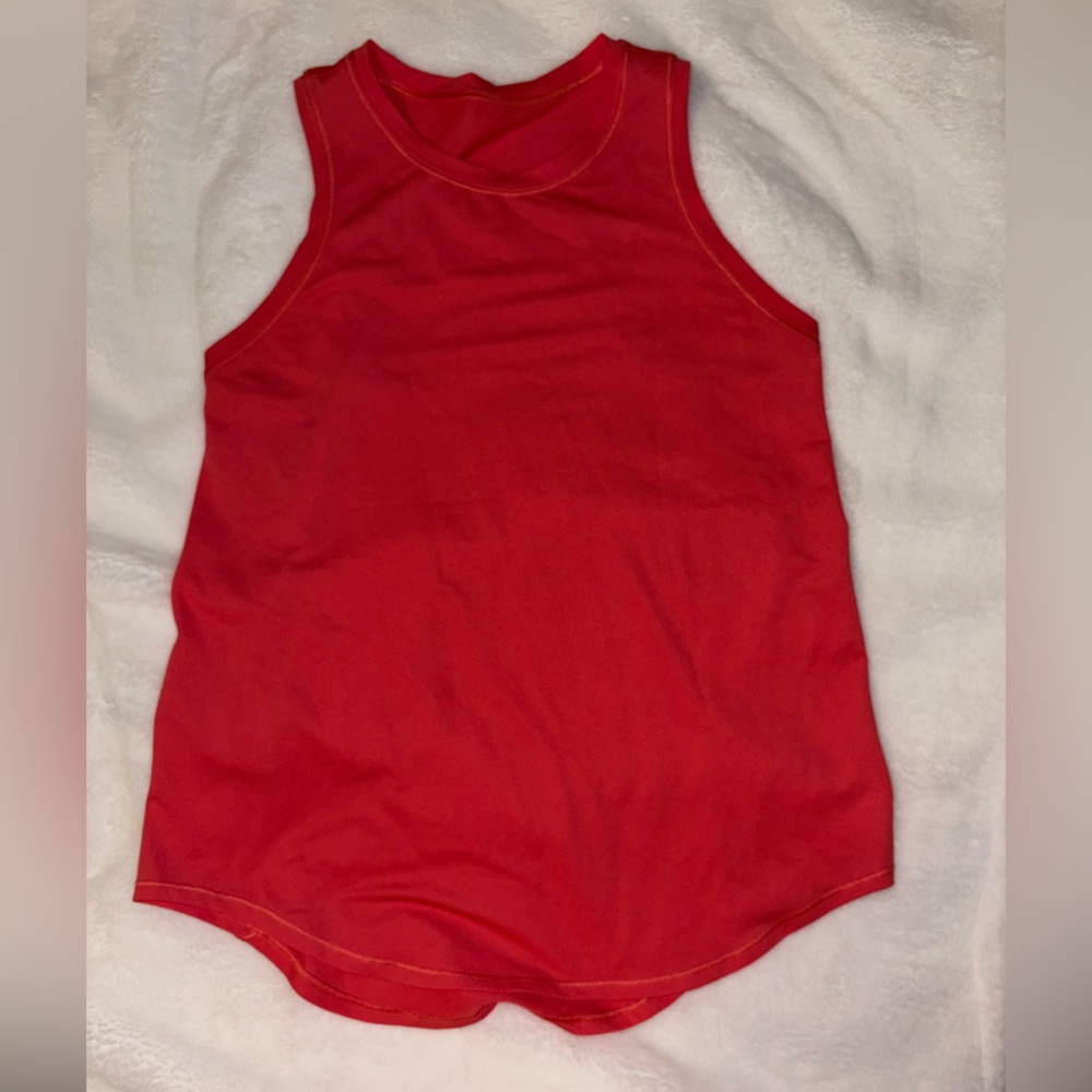 Pink ish red ish workout tank top